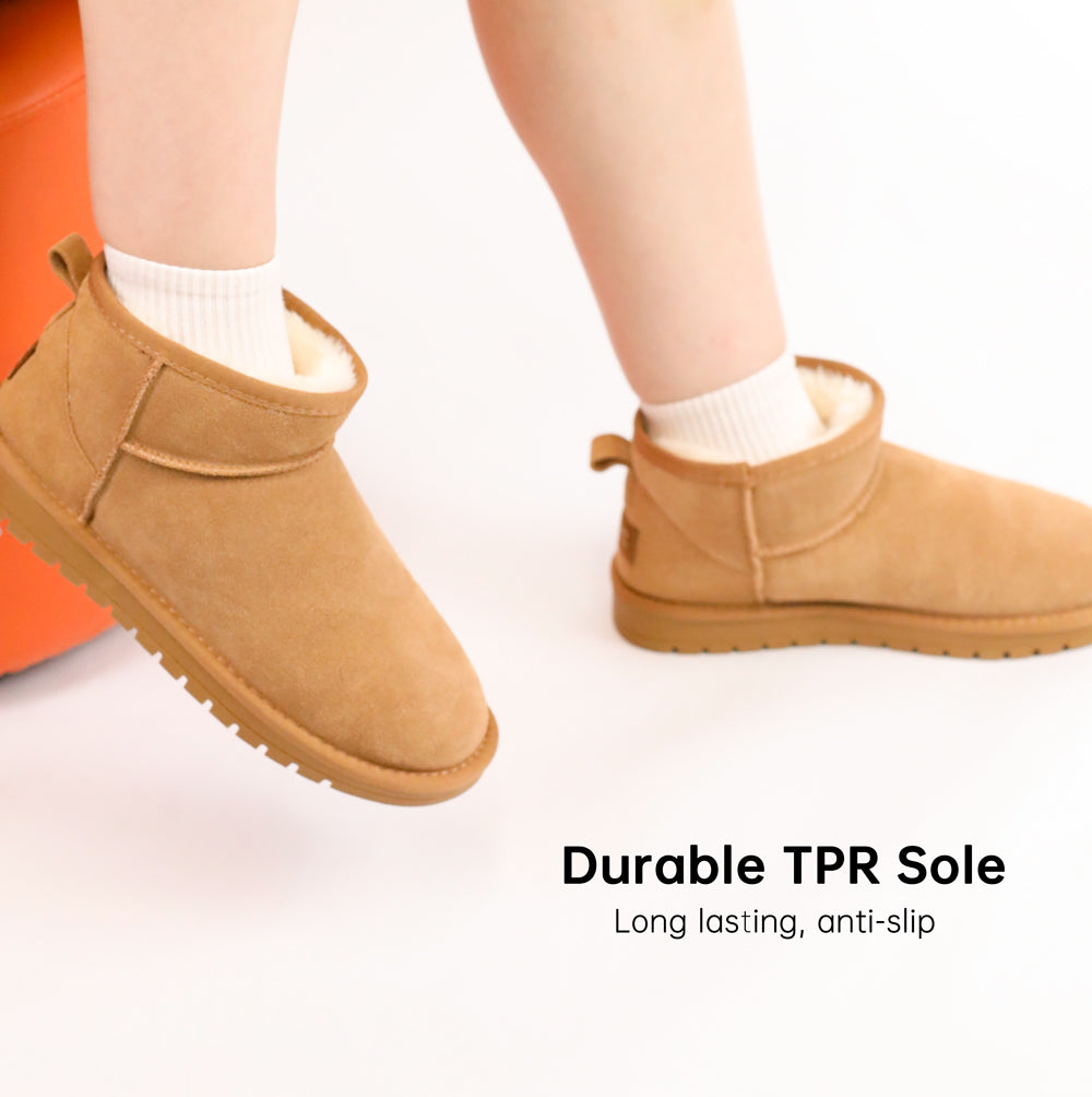 #5899 Classic Ankle A | Flat Padded Ankle Snow Boots【Ship from DE】