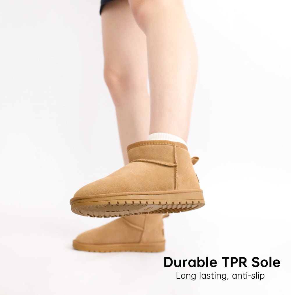 #5899 Classic Ankle A | Flat Padded Ankle Snow Boots【Ship from DE】