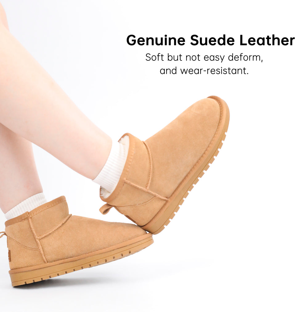 #5899 Classic Ankle A | Flat Padded Ankle Snow Boots【Ship from DE】