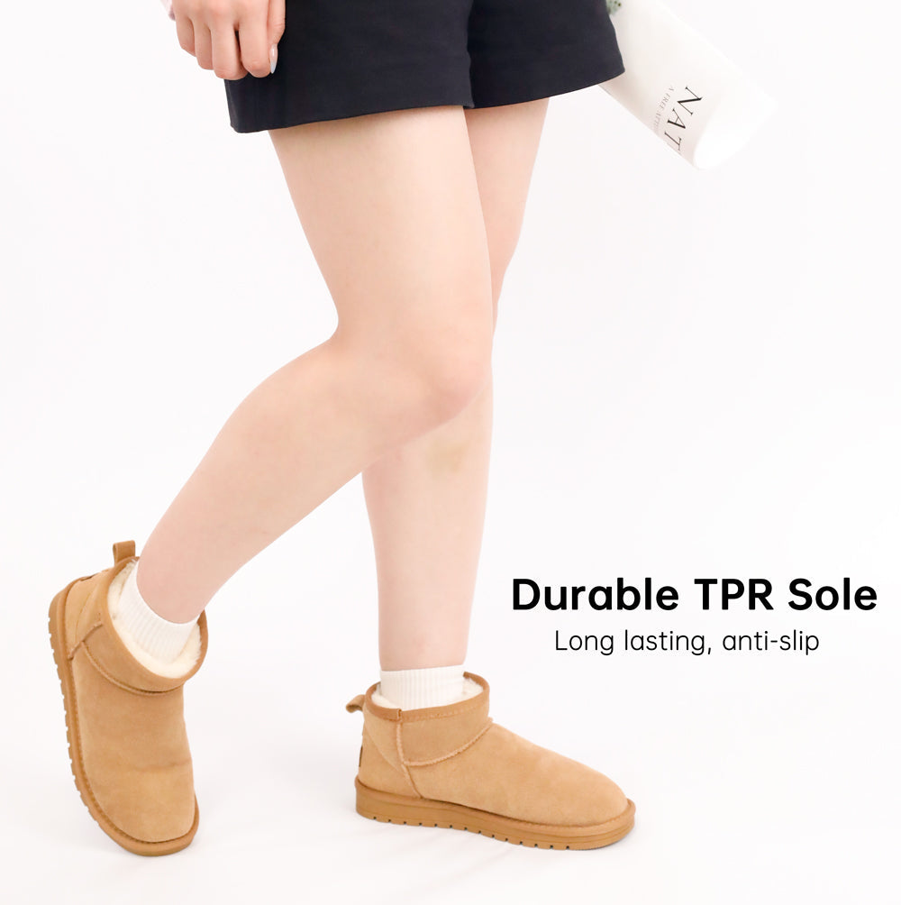 #5899 Classic Ankle A | Flat Padded Ankle Snow Boots【Ship from DE】